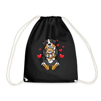 Bernese Mountain Dog Dürrbächler Dog Bernese - Drawstring Bag - black - Front