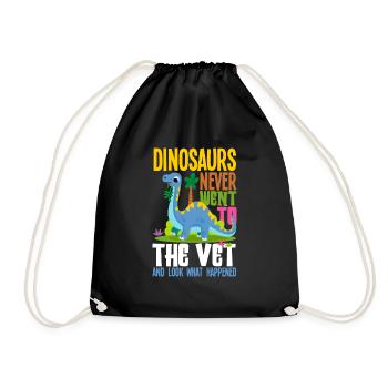 Lustiges Veterinär Tierarzt Tierärztin Geschenk - Turnbeutel - Schwarz - Vorne