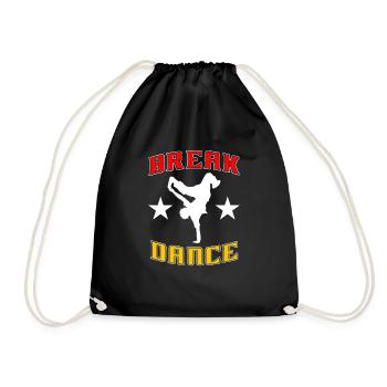 Breakdance BBoy BGirl Streetdance Breakdance - Turnbeutel - Schwarz - Vorne
