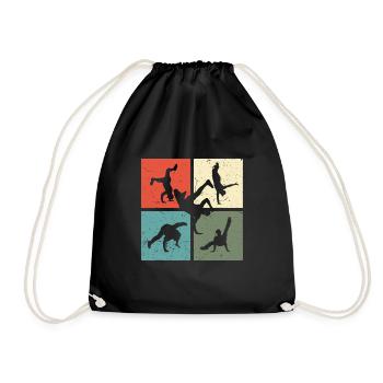 Breakdance BBoy BGirl Streetdance Breakdance - Turnbeutel - Schwarz - Vorne