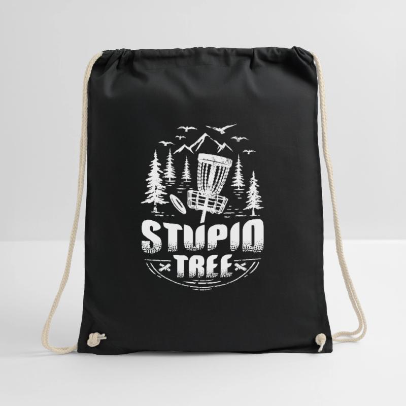 Frisbee Golf Stupid Tree Disc Golf Tee Drawstring Bag