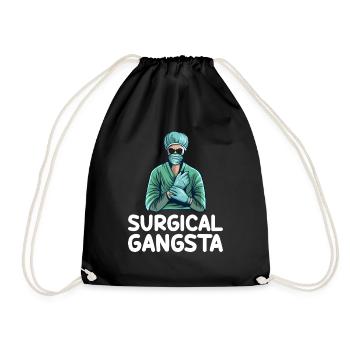 Technologue chirurgical Gangsta Tech Drôle - Sac de sport léger - noir - Devant