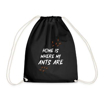Ant Insect Gift Nature Vermin Bug Ant - Drawstring Bag - black - Front
