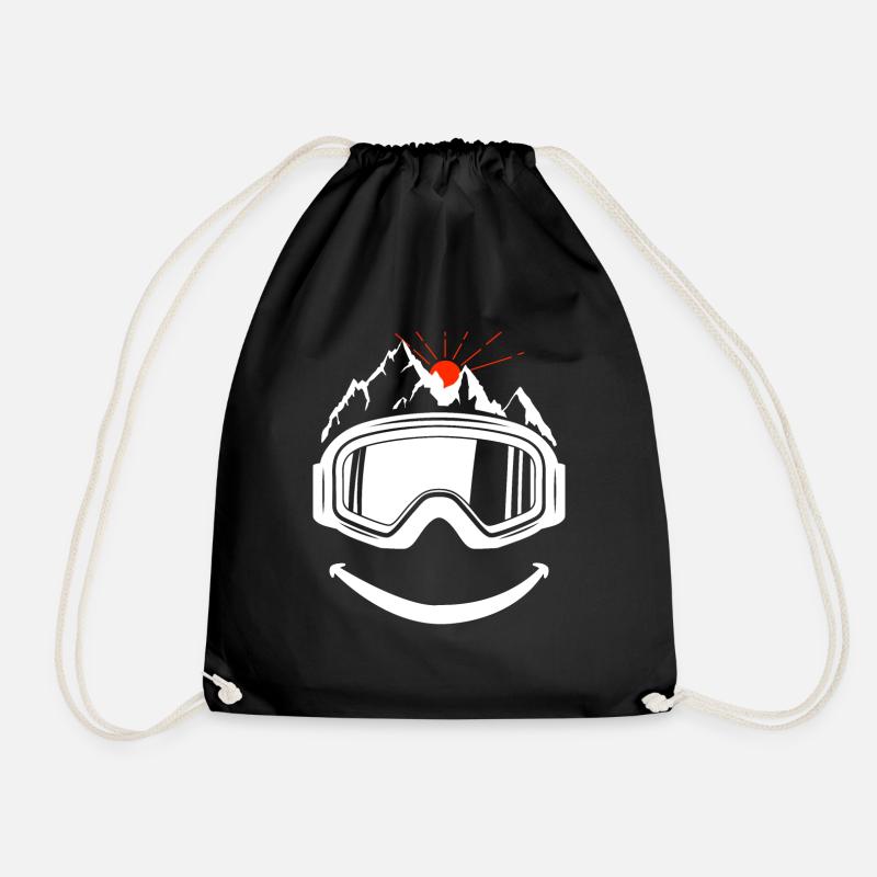 Skibrille Skifahren Snowboard - Turnbeutel - Schwarz