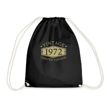 50e anniversaire 50 ans né en 1972 - Sac de sport léger - noir - Devant