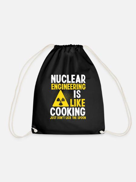 Nuclear Engineering Student Radiation Nuclear - Turnbeutel - Schwarz