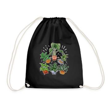 Drôle de plantes dansantes Jardinier Fleuriste - Sac de sport léger - noir - Devant