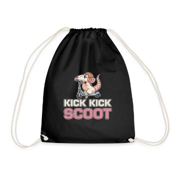 Kick Kick Scoot Scooter Tricks Stunts Riding Young - Turnbeutel - Schwarz - Vorne