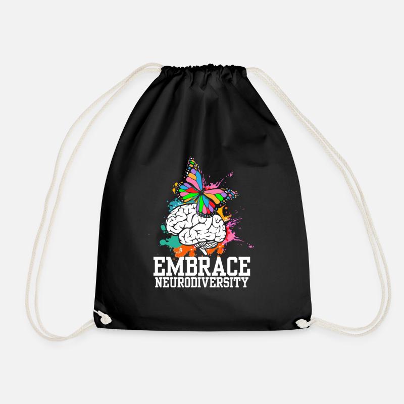 Autism Awareness I ADHD I ASD I Embrace - Turnbeutel - Schwarz