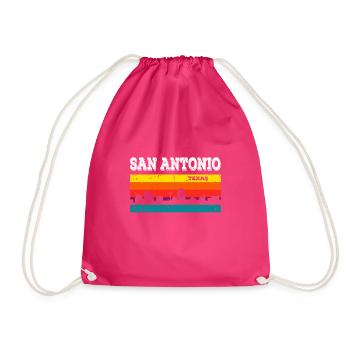 San Antonio Texas - Turnbeutel - Fuchsia - Vorne