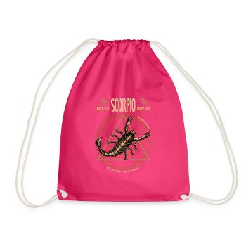 Signe du zodiaque Scorpion Horoscope Astrologie - Sac de sport léger - fuchsia - Devant