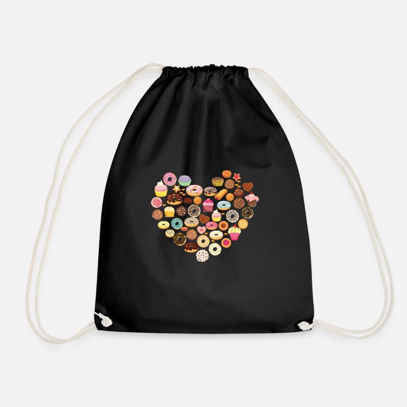 Cuisson au four Cupcake Donut Cake Pie - Sac de sport léger - noir