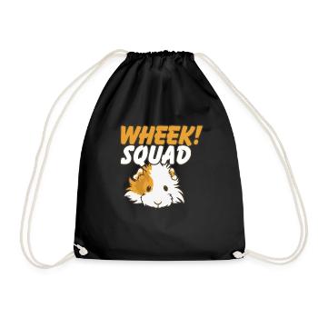 Pet Lover I Furry Potato I Cute Guinea Pig I - Drawstring Bag - black - Front
