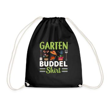 Garten Gemüse Schrebergarten - Turnbeutel - Schwarz - Vorne