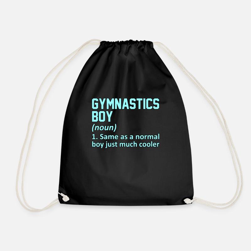 Gymnastics Boy Definition Gymnast Gymnastic Lover - Turnbeutel - Schwarz