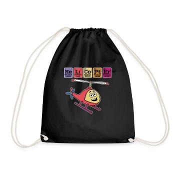 Mème d’hélicoptère - Sac de sport léger - noir - Devant