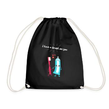 Brosse à dents et dentifrice Paire Cadeau pour les dentistes - Sac de sport léger - noir - Devant