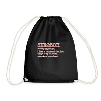 Chirurgien Définition Chirurgie Médecin Neurologie - Sac de sport léger - noir - Devant
