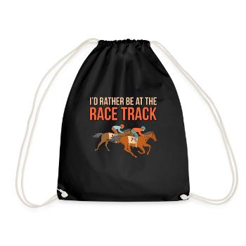 Soyez sur l’hippodrome - Sac de sport léger - noir - Devant