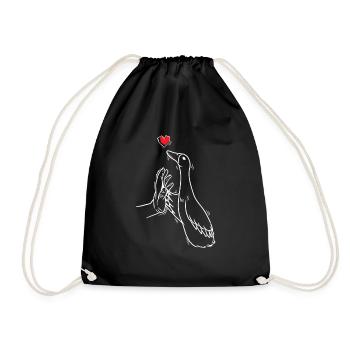Running funny Running - Drawstring Bag - black - Front