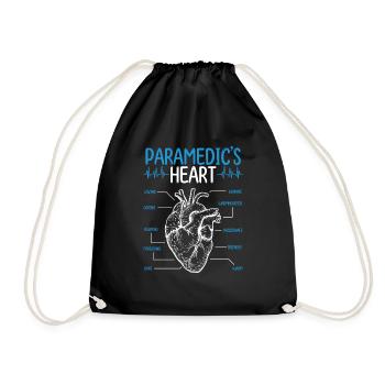 Paramedic Student Graduation Medical Technician - Drawstring Bag - black - Front