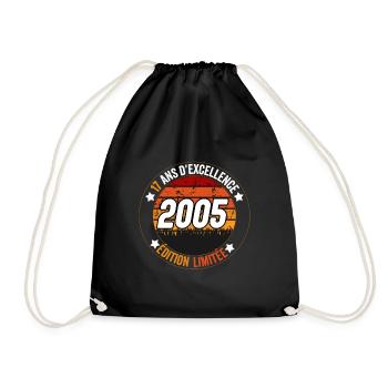 17 ans d'excellence 2005 vintage - Sac de sport léger - noir - Devant