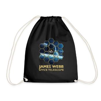 jwst James Webb Space Telescope - Turnbeutel - Schwarz - Vorne