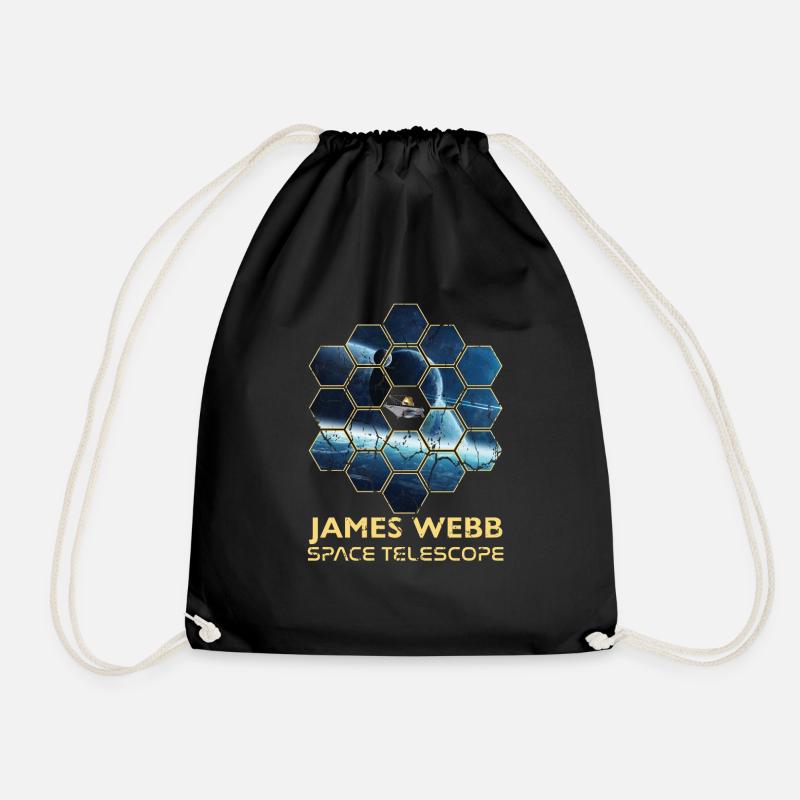 jwst James Webb Space Telescope - Turnbeutel - Schwarz