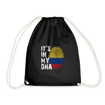 It's in my DNA Columbia Kolumbien - Turnbeutel - Schwarz - Vorne