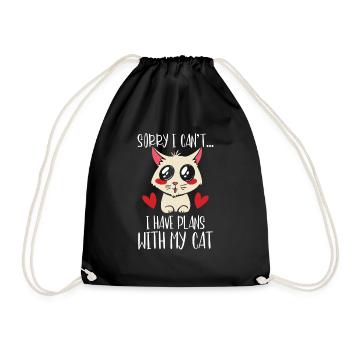 Désolé, je ne peux pas, j’ai des plans avec - Sac de sport léger - noir - Devant