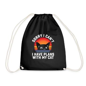 Désolé, je ne peux pas, j’ai des plans avec - Sac de sport léger - noir - Devant