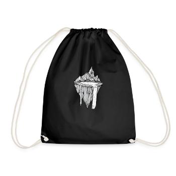 Géologie I Science Croûte terrestre Motif pour - Sac de sport léger - noir - Devant