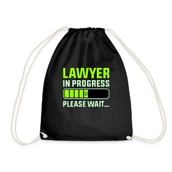 Lawyer in Progress Law School - Drawstring Bag - black - Front