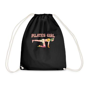 Pilates - Drawstring Bag - black - Front