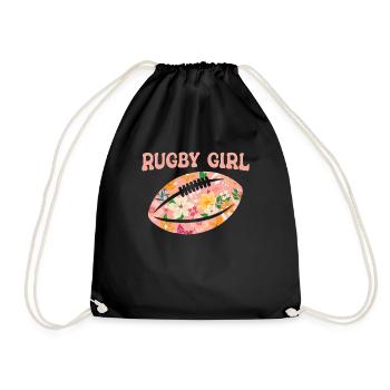 Rugby - Drawstring Bag - black - Front