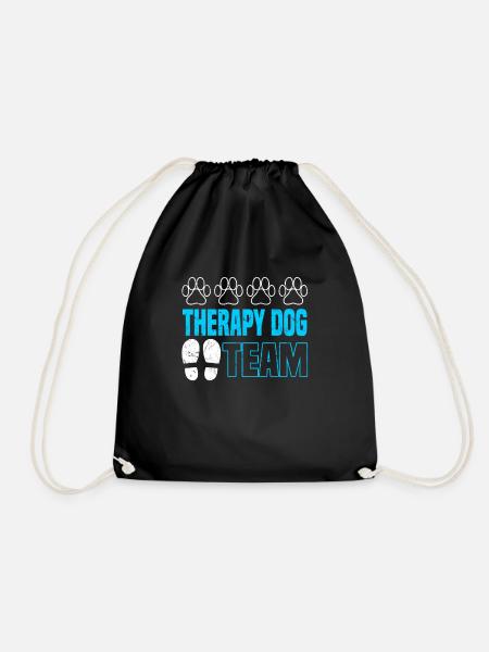 Therapy Dog Team - Therapiehund Hundetherapie - Turnbeutel - Schwarz