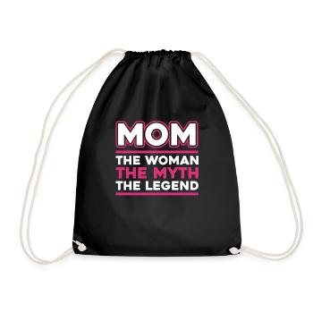 Maman Mère Maman Fête des Mères - Sac de sport léger - noir - Devant