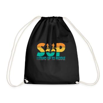 Je tiens tête à Paddle. Stand up Paddle - Sac de sport léger - noir - Devant