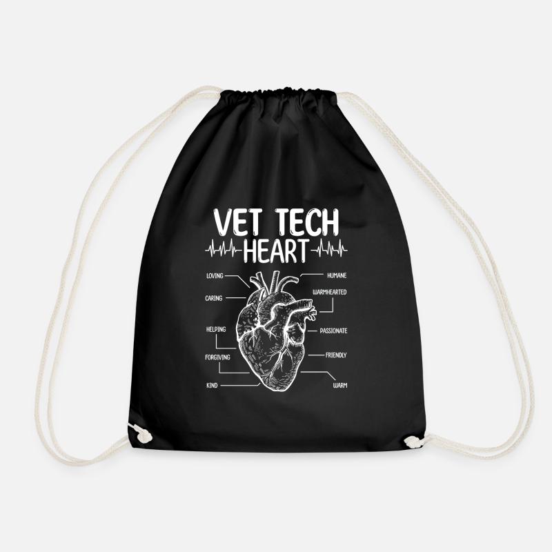 Veterinarian Vet Tech Appreciation Stethoscope - Turnbeutel - Schwarz