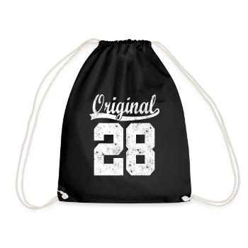 Original of 28 - Drawstring Bag - black - Front
