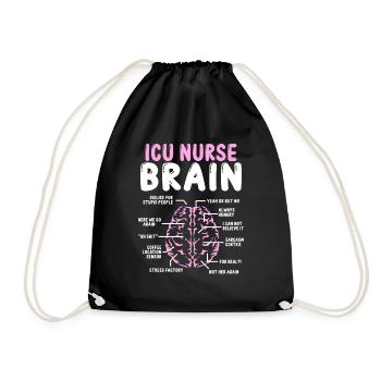 Neuro ICU Nurse Accessoires ICU Nurse for Work - Turnbeutel - Schwarz - Vorne