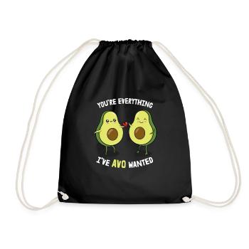 Tu es tout ce que j’ai Avo voulait avocat Valenti - Sac de sport léger - noir - Devant