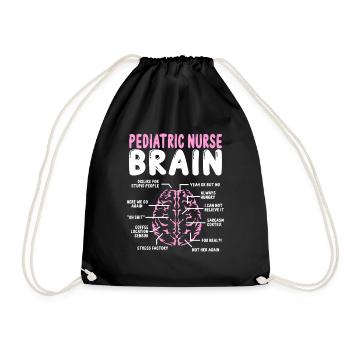 Pediatric Nurse Accessories Pediatric Nursing - Drawstring Bag - black - Front