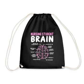 Nursing School Graduation Party Nursing Student - Drawstring Bag - black - Front