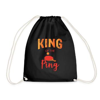 Ping Pong Roi du Ping Tennis de Table - Sac de sport léger - noir - Devant