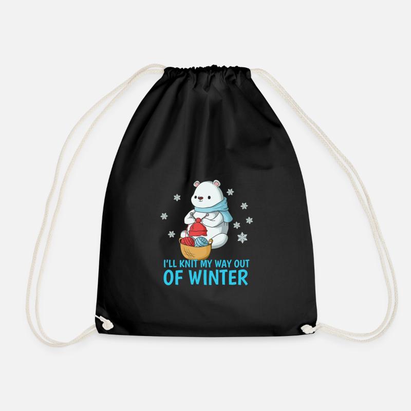 Humour - Drawstring Bag - black