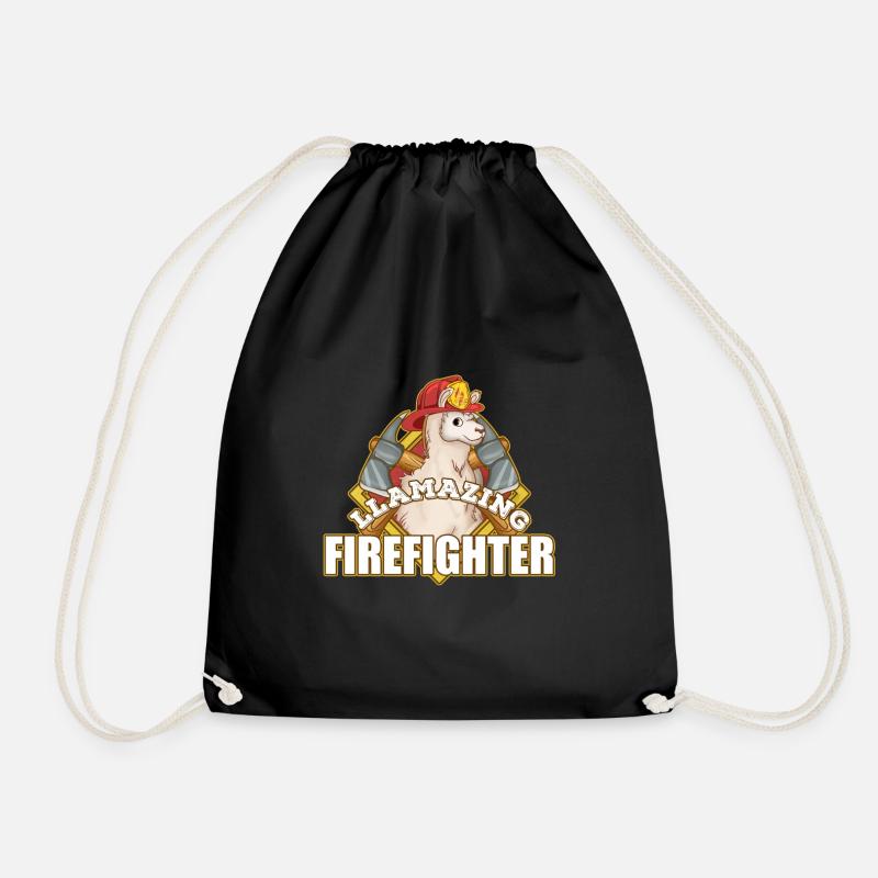 Feuerwehrmann - Turnbeutel - Schwarz