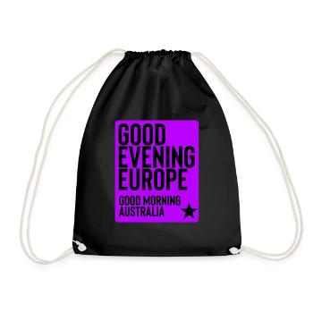 eurovision - Drawstring Bag - black - Front