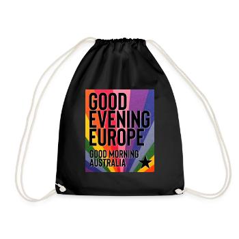Guten Abend Europa - Turnbeutel - Schwarz - Vorne