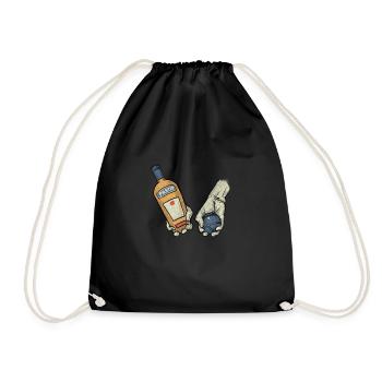 Marseille Pastis Apero Petanque - Sac de sport léger - noir - Devant